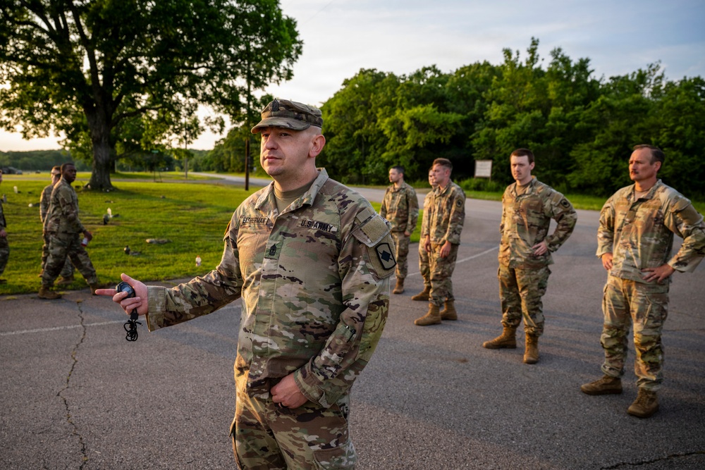 239th BEB Tests Their Combat Fitness At Chaffee