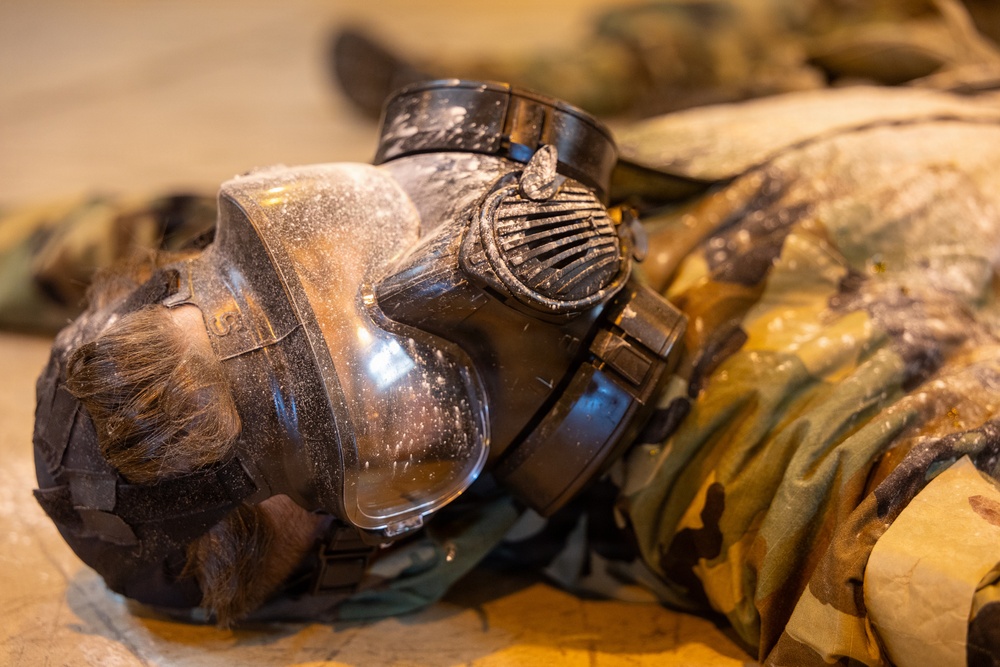 U.S. Marine, Airmen train during Toxic Wave 26