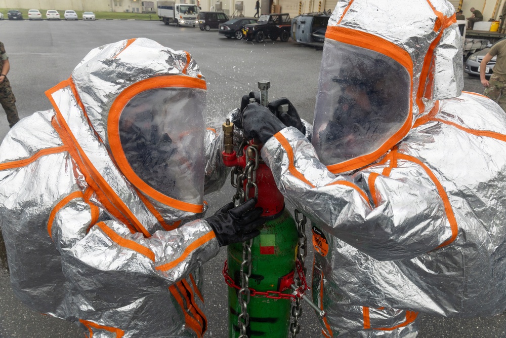 U.S. Marines, Airmen train during Toxic Wave 26