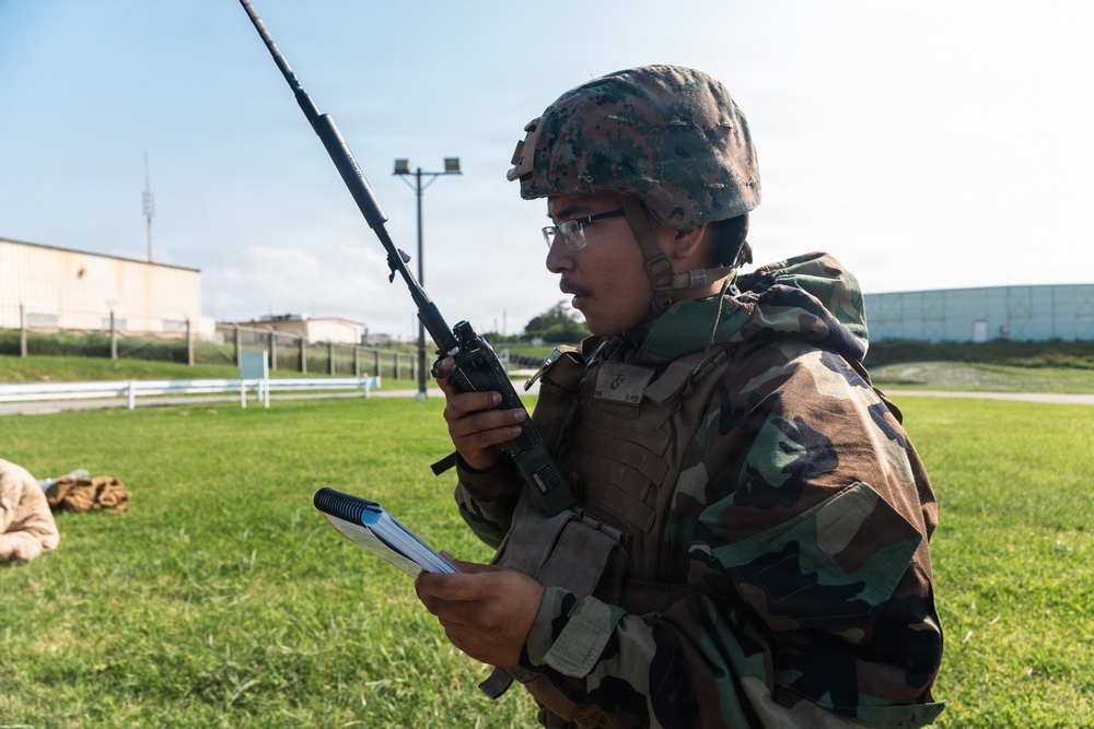 U.S. Marines, Airmen rehearse biological response operations