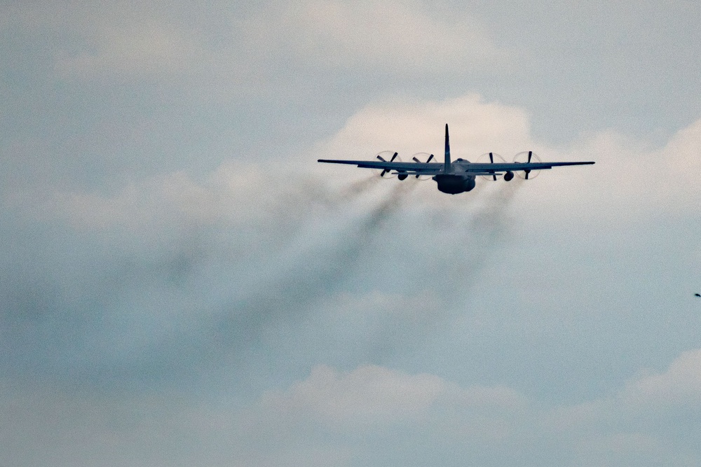 1036th Engineer Company simulate destroying enemy airfield.