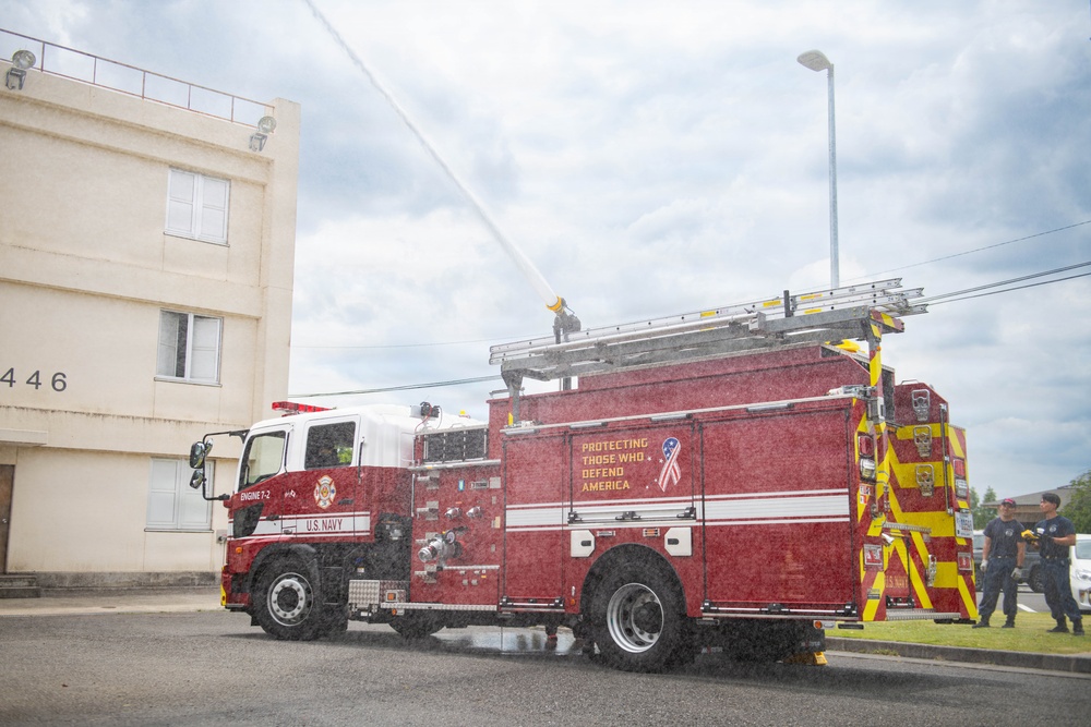 CNRJ Fire &amp; Emergency Services Fire Engine Orientation Onboard NAF Atsugi