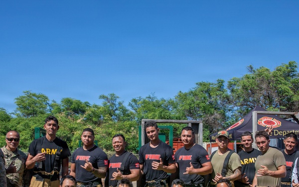 Hawaii Army National Guard firefighters conduct joint emergency response training on Maui