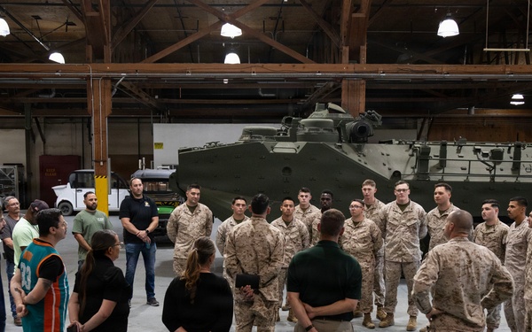 SMMC Ruiz visits Marine Corps Logistics Base Barstow