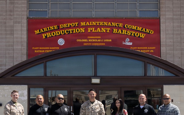 SMMC Ruiz visits Marine Corps Logistics Base Barstow