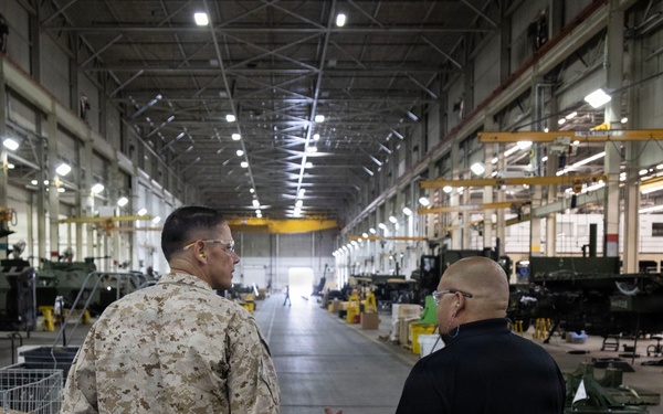 SMMC Ruiz visits Marine Corps Logistics Base Barstow