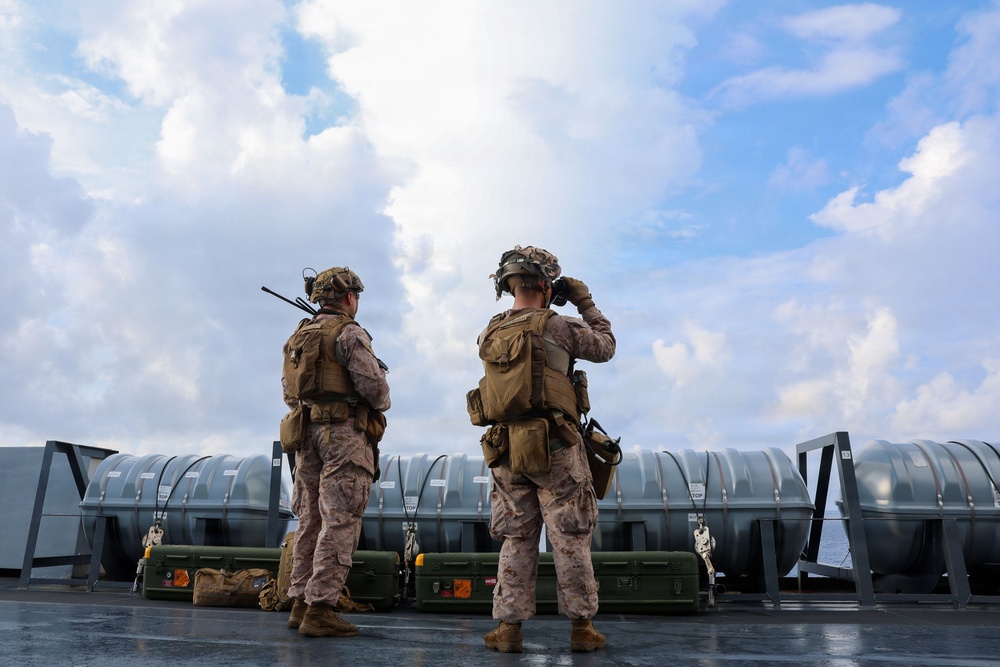 USS Portland Transits the Balabac Strait