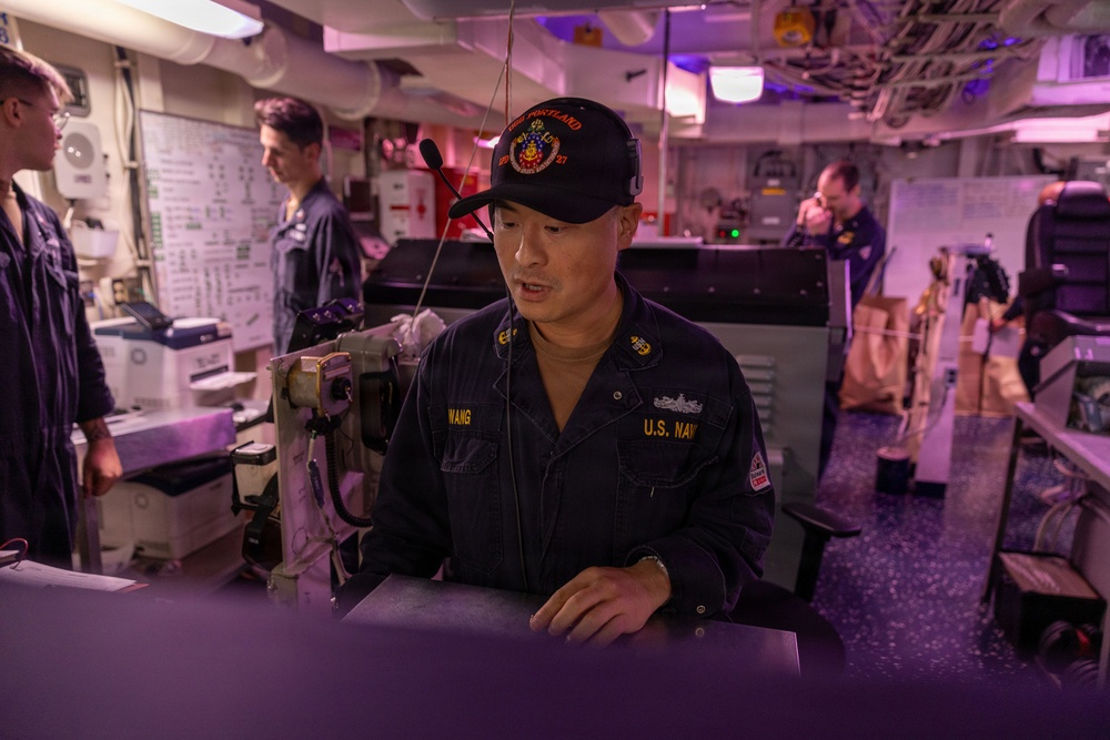 USS Portland Conducts Routine Operations