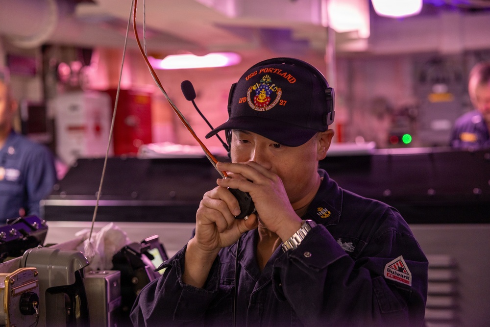 USS Portland Conducts Routine Operations