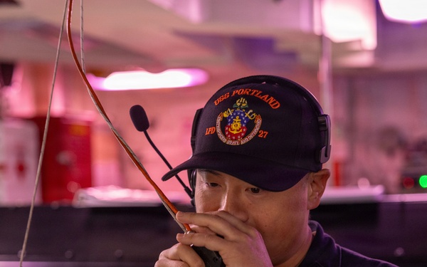 USS Portland Conducts Routine Operations
