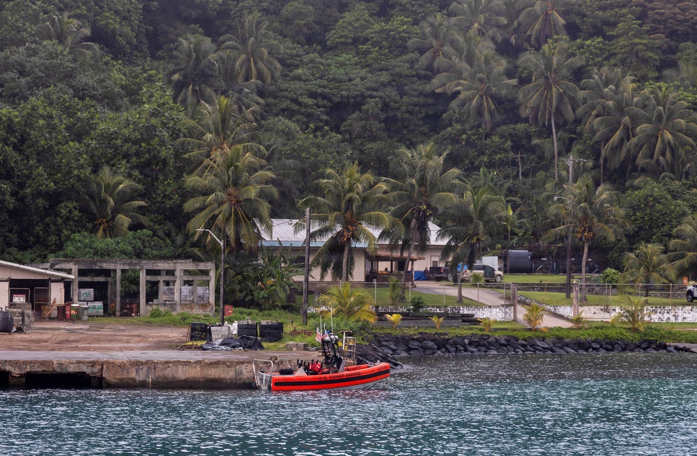 Coast Guard services aids to navigation in American Samoa