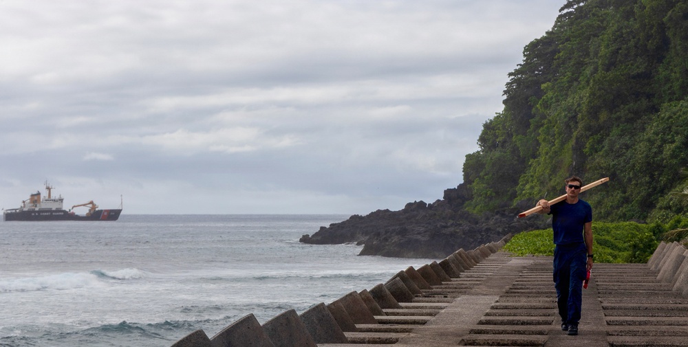 Coast Guard services aids to navigation in American Samoa