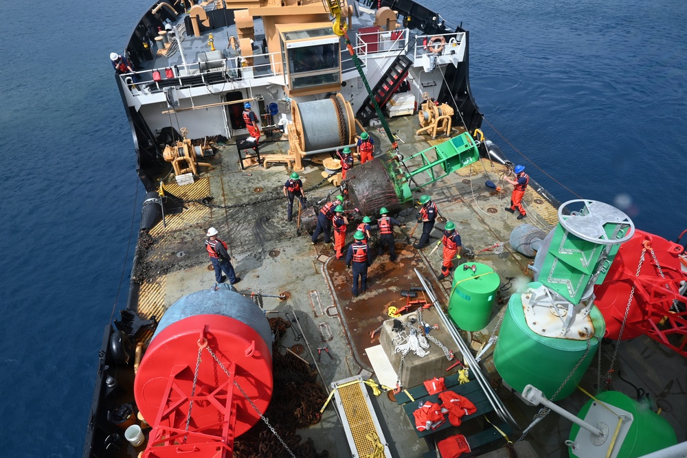 Coast Guard services aids to navigation in American Samoa