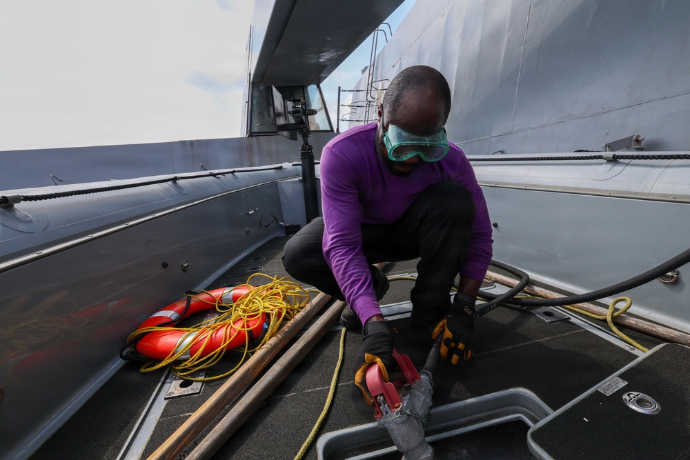 USS Portland Sailors Conducts Routine Operations