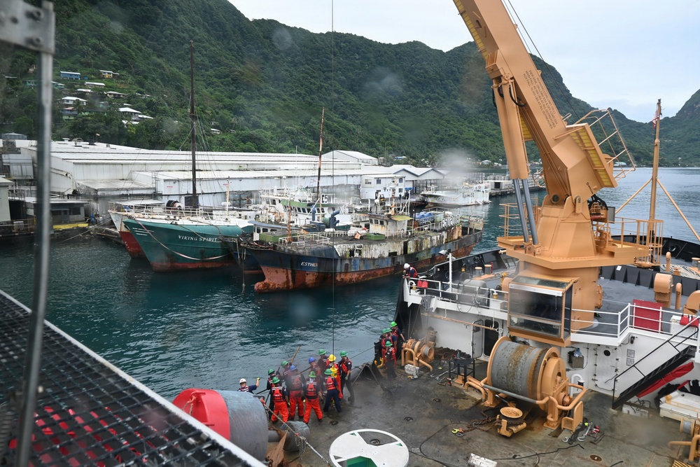 Coast Guard services aids to navigation in American Samoa