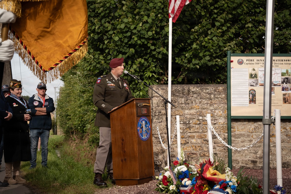 D-Day 82nd anniversary - Father Maternowski Ceremony
