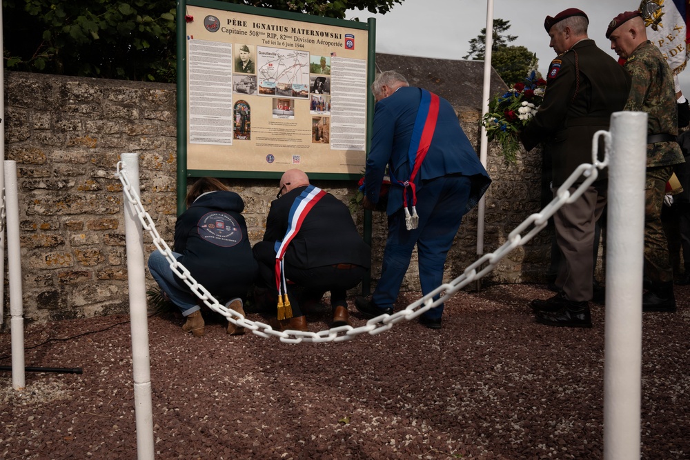 D-Day 82nd anniversary - Father Maternowski Ceremony