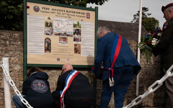 D-Day 82nd anniversary - Father Maternowski Ceremony