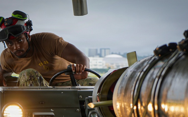 VP-26 Tridents Load Torpedo to a P-8A Poseidon