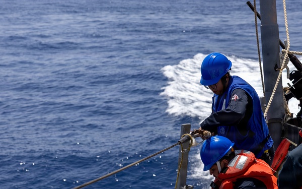 USS Arleigh Burke Conducts Man Overboard Drill in the Mediterranean