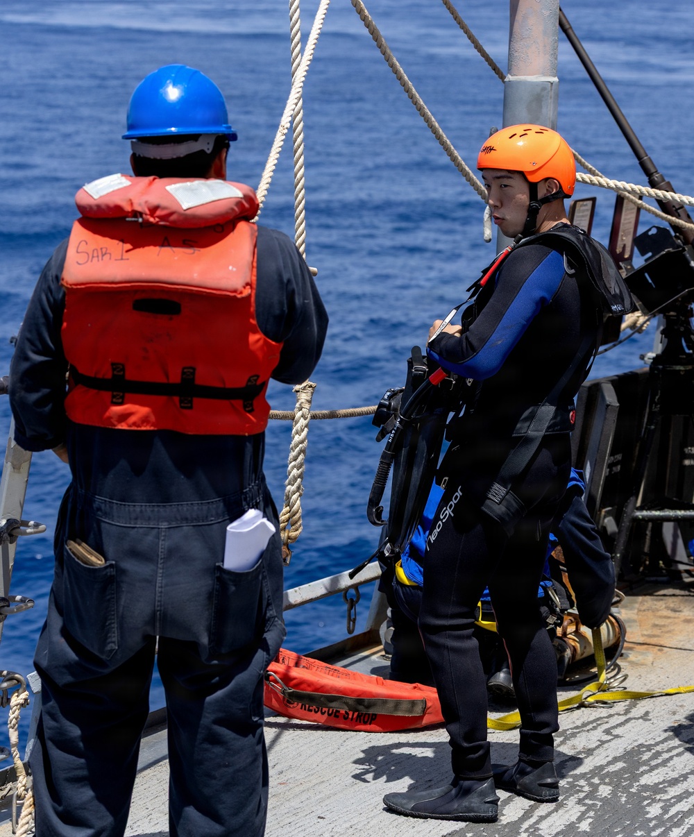 USS Arleigh Burke Conducts Man Overboard Drill in the Mediterranean