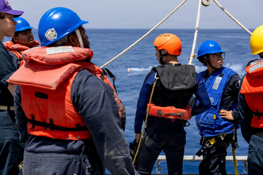 USS Arleigh Burke Conducts Man Overboard Drill in the Mediterranean