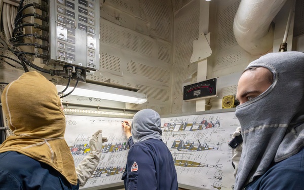 USS Arleigh Burke Conducts General Quarters Drill in the Mediterranean