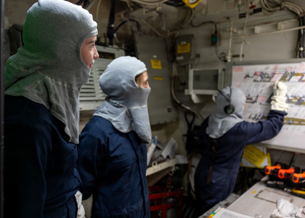 USS Arleigh Burke Conducts General Quarters Drill in the Mediterranean