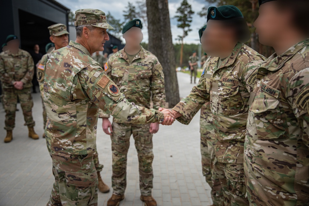 Chief of the National Guard Bureau Visits Service Members in Lithuania