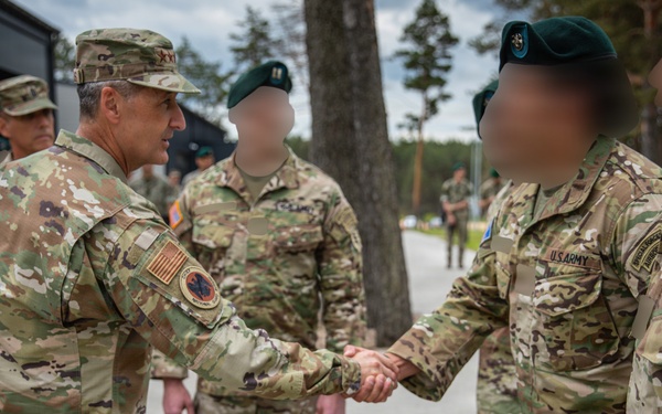 Chief of the National Guard Bureau Visits Service Members in Lithuania