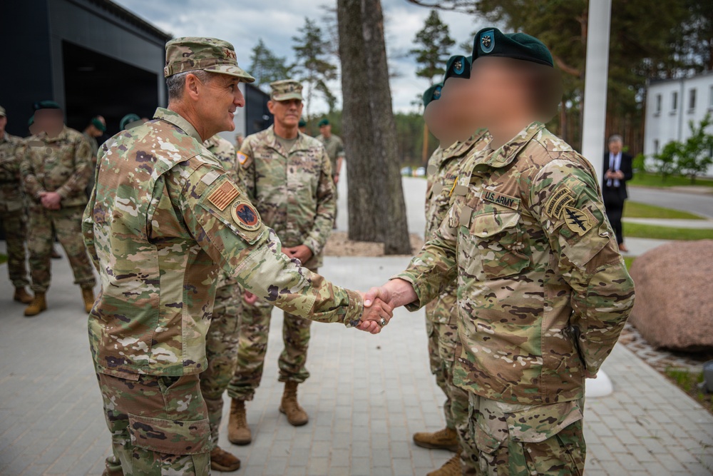 Chief of the National Guard Bureau Visits Service Members in Lithuania
