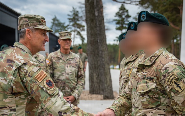 Chief of the National Guard Bureau Visits Service Members in Lithuania