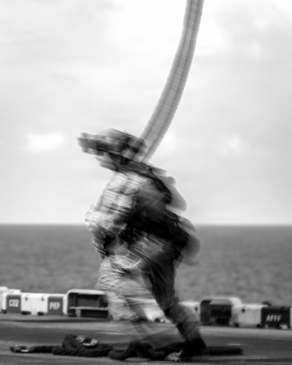 11th MEU Marines, Sailors Conduct Fast-Rope Training Aboard USS Boxer