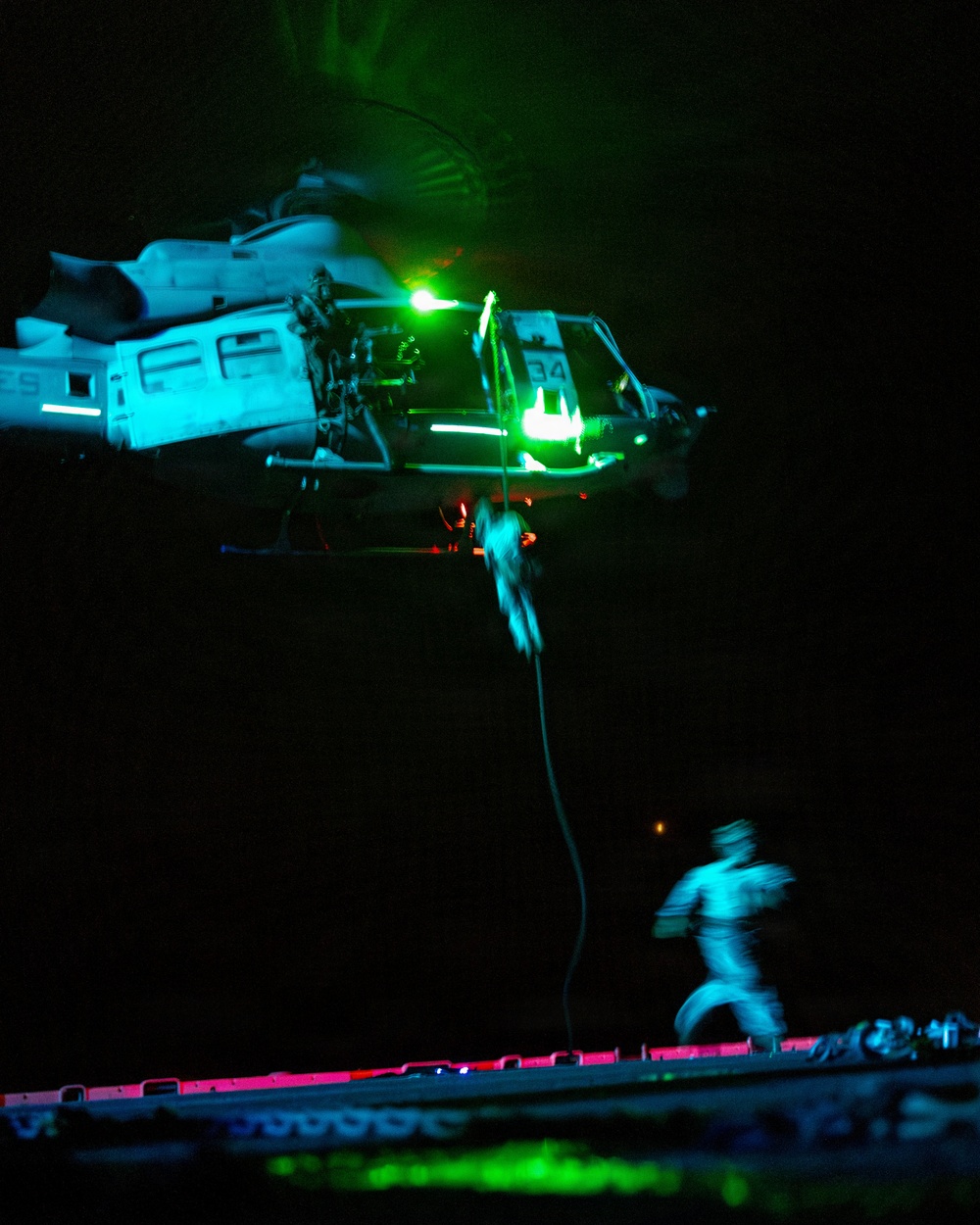 11th MEU Marines, Sailors Conduct Fast-Rope Training Aboard USS Boxer