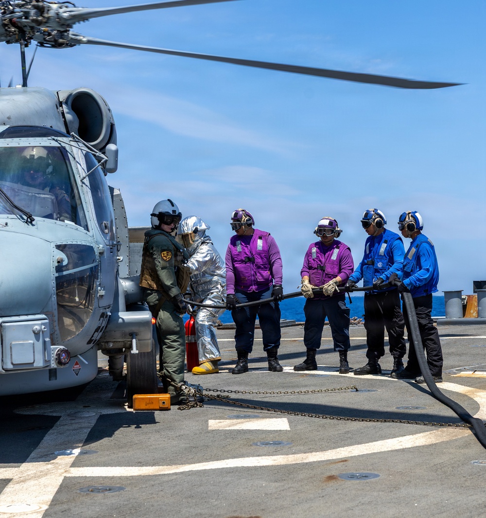 USS Arleigh Burke Conducts Flight Operations in the Mediterranean