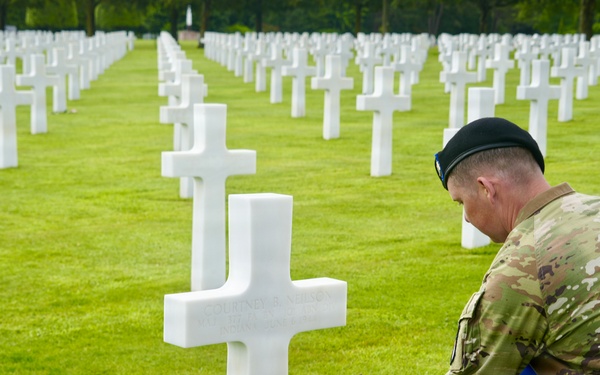 United in Remembrance: Flag Placement Marks 82nd Anniversary of D-Day at Normandy