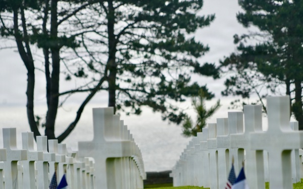 United in Remembrance: Flag Placement Marks 82nd Anniversary of D-Day at Normandy