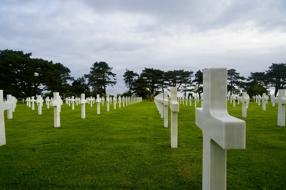 United in Remembrance: Flag Placement Marks 82nd Anniversary of D-Day at Normandy