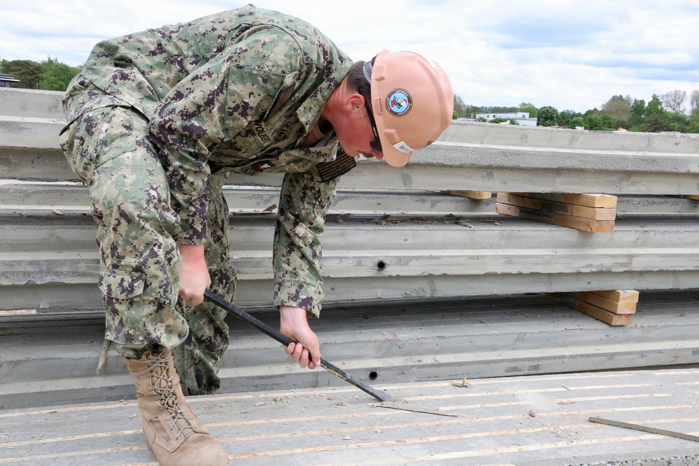 Seabees prepare for Boat Ramp Construction