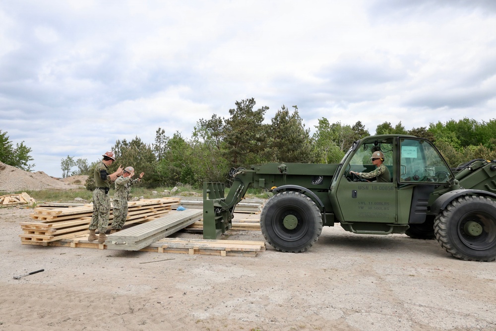 Seabees prepare for Boat Ramp Construction