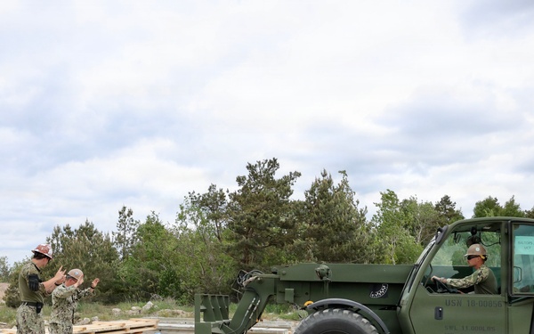 Seabees prepare for Boat Ramp Construction
