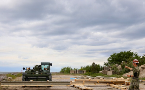 Seabees prepare for Boat Ramp Construction