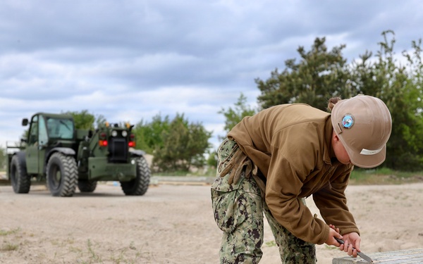 Seabees prepare for Boat Ramp Construction