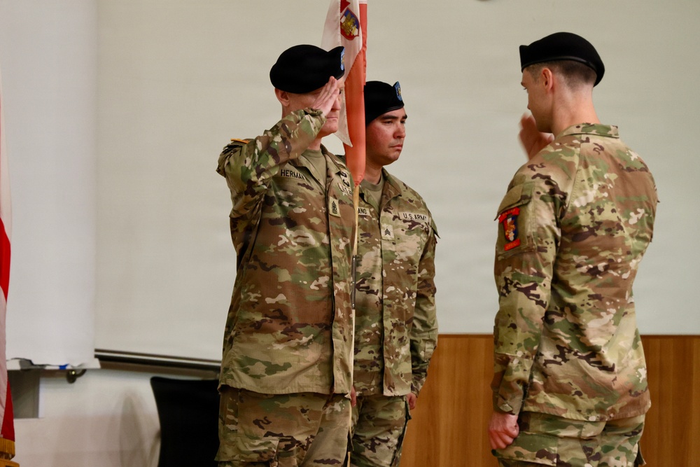 Intelligence and Sustainment Company conducts change of command ceremony