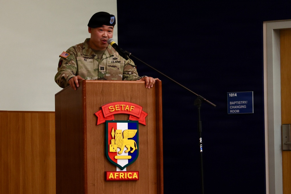 Intelligence and Sustainment Company conducts change of command ceremony