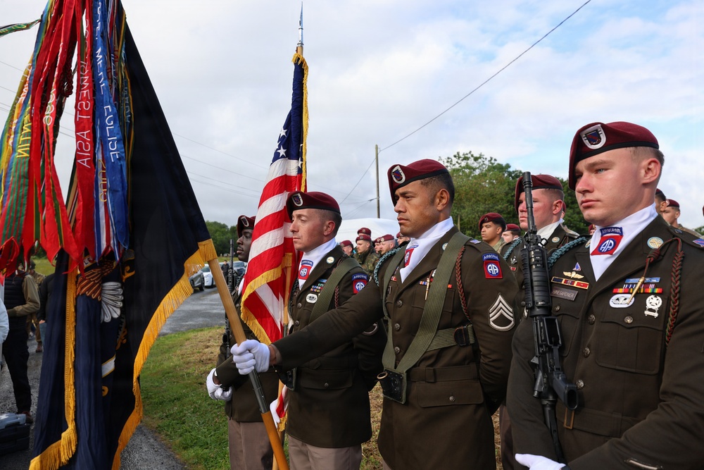 The U.S. Army 82nd Airborne Division Color Guard
