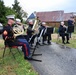 Members of the Naval Forces Europe/Africa band performing live music