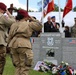 Former members of the U.S. Army 82nd Airborne Division giving honors to Jack Hamlin