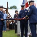 U.S. Coast Guard perform folding of the flag ceremony