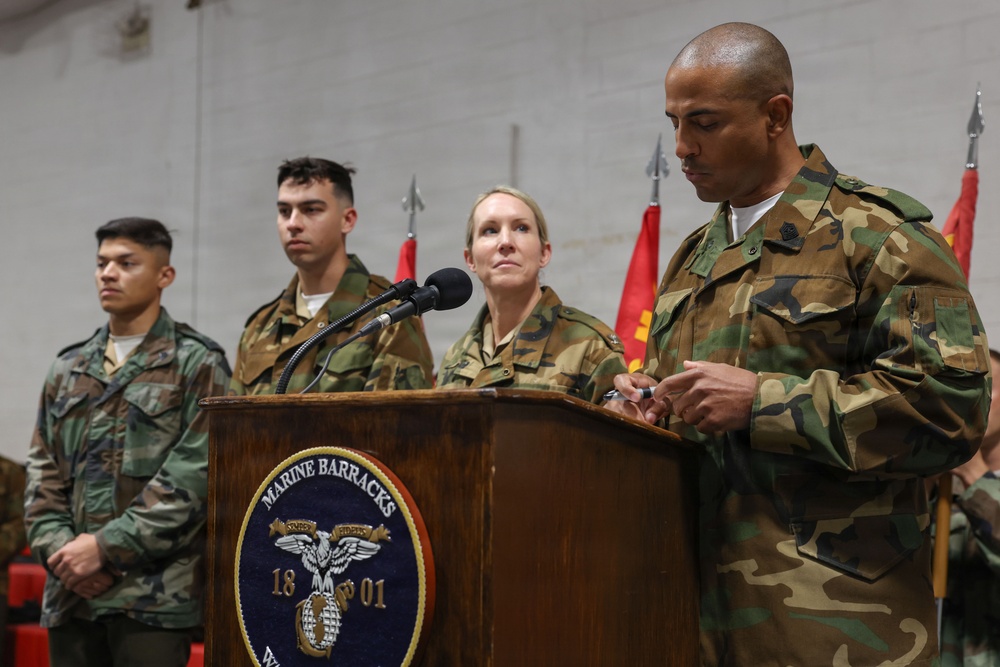 8th &amp; I Marines recognized at Battalion Formation